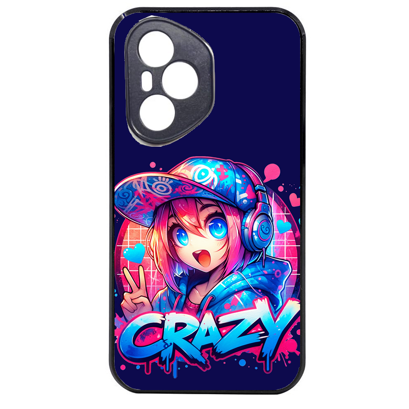 Coque noire taperso pour Honor 400 et Lite Pro Smart avec motif anime crazy protection antichoc personnalisée