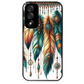 Coque noire taperso pour OnePlus Nord 5 avec motif plumes et bijoux protection antichoc personnalisée