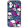 Coque noire taperso pour Honor 400 et Lite Pro Smart avec motif tete de mort violet protection antichoc personnalisée