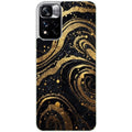Coque taperso pour Redmi Note 11 4G PRO 5G 11S avec motif marbre noir protection antichoc personnalisée