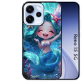 Coque noire taperso pour OPPO Reno 15 et F FS 5G avec motif sirene style anime protection antichoc personnalisée