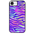 Coque noire taperso pour Iphone 16 16E PLUS MAX PRO avec motif zebre color protection antichoc personnalisée