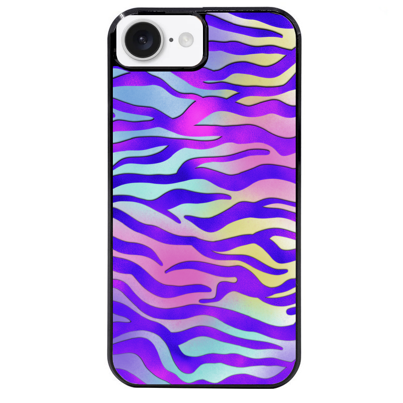 Coque noire taperso pour Iphone 17 17E AIR MAX PRO avec motif zebre color protection antichoc personnalisée