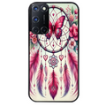 Coque noire taperso pour OPPO Reno 8 LITE avec motif dreamcatcher et papillon protection antichoc personnalisée