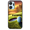 Coque noire taperso pour Honor X7A avec motif golf personnalisee protection antichoc personnalisée
