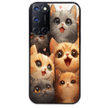 Coque noire taperso pour OPPO A72 4G avec motif chat smile protection antichoc personnalisée