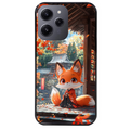 Coque noire taperso pour Redmi 12 4G et 5G avec motif renard et fox anime protection antichoc personnalisée