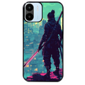 Coque noire taperso pour Redmi A1 et A2 avec motif samourai new york protection antichoc personnalisée