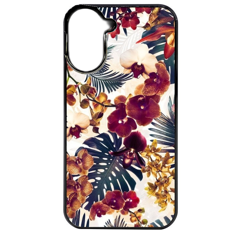 Coque noire taperso pour Redmi A5 4G avec motif jungle couleurs d'automne protection antichoc personnalisée