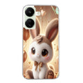 Coque taperso pour POCO C65 4G avec motif lapin ballon protection antichoc personnalisée