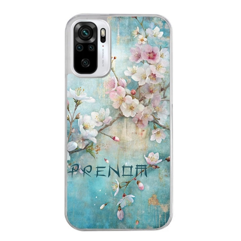 Coque taperso pour Redmi Note 10 4G 5G PRO 10S avec motif fleur sakura personnalisee protection antichoc personnalisée