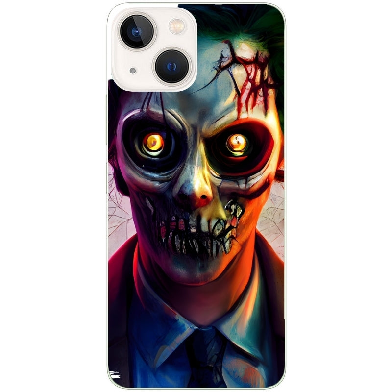 Coque taperso pour Iphone 15 et PRO PLUS PRO MAX motif joker style zombie protection antichoc personnalisée