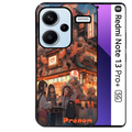 Coque noire taperso pour Redmi Note 13 PRO PLUS 5G avec motif anime street japan personnalise protection antichoc personnalisée