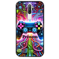 Coque noire taperso pour OPPO A5 A9 2020 avec motif gamer electro personnalisee protection antichoc personnalisée
