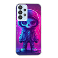 Coque taperso pour Galaxy A13 4G et 5G A23 A53 avec motif tete de mort skull fluo protection antichoc personnalisée