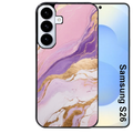 Coque noire taperso pour galaxy S26 et PLUS ULTRA FE avec motif marbre violet protection antichoc personnalisée