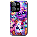 Coque noire taperso pour POCO C85 avec motif anime ice cream kawaii protection antichoc personnalisée