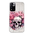 Coque taperso pour Redmi Note 11 4G PRO 5G 11S avec motif tete de mort floral protection antichoc personnalisée