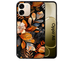 Coque noire taperso pour OPPO A6 A6X 4G et 5G avec motif fleur automne protection antichoc personnalisée