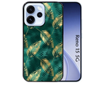 Coque noire taperso pour OPPO Reno 15 et F FS 5G avec motif palmier vert protection antichoc personnalisée