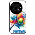 Coque noire taperso pour OnePlus 13 avec motif tennis raquette personnalisee protection antichoc personnalisée
