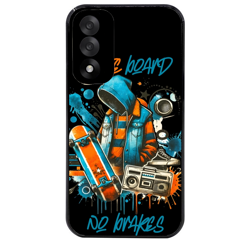 Coque noire taperso pour OnePlus Nord 5 avec motif skate board protection antichoc personnalisée