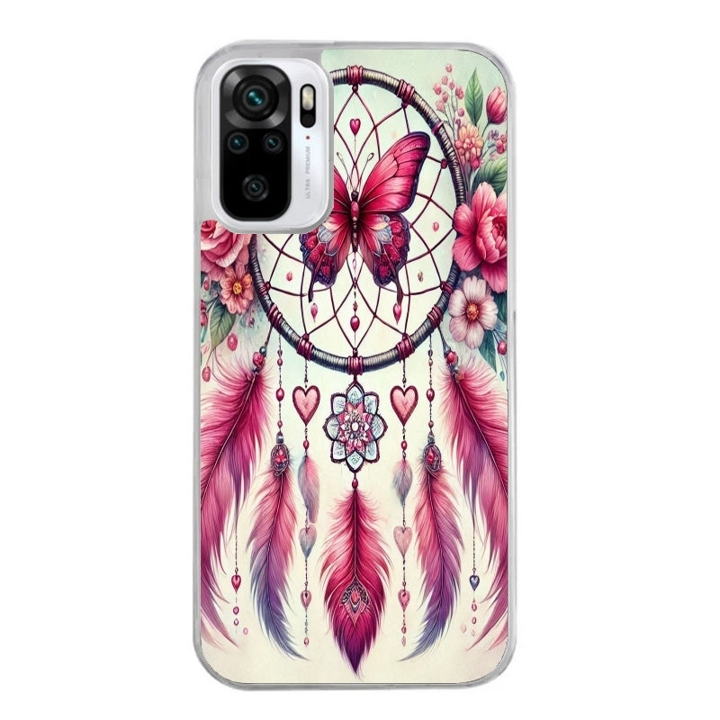 Coque taperso pour Redmi Note 10 4G 5G PRO 10S avec motif dreamcatcher et papillon protection antichoc personnalisée