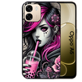 Coque noire taperso pour OPPO A6 A6X 4G et 5G avec motif anime et gothic boba protection antichoc personnalisée