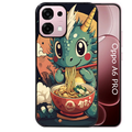 Coque noire taperso pour OPPO A6 PRO 4G et 5G avec motif dragon ramen 1 protection antichoc personnalisée