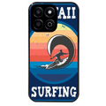 Coque noire taperso pour Honor 70 LITE 90 et LITE avec motif hawaii et surf protection antichoc personnalisée