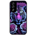 Coque noire taperso pour OnePlus Nord 5 avec motif tigre uv style manga protection antichoc personnalisée