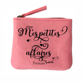 Porte monnaie personnalisé mes petites affaires en feutrine en feutrine