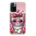 Coque taperso pour Redmi Note 11 4G PRO 5G 11S avec motif chat lunettes protection antichoc personnalisée