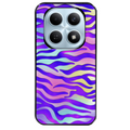 Coque noire taperso pour POCO M8 5G et PRO 5G avec motif zebre color protection antichoc personnalisée
