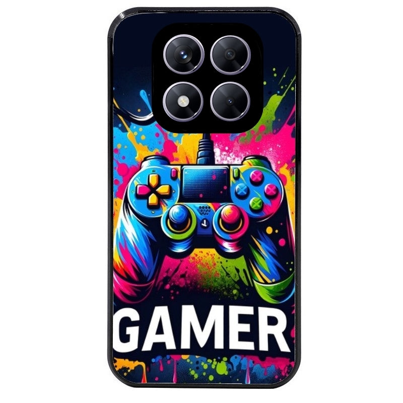 Coque noire taperso pour Redmi Note 14 et PRO PLUS 4G 5G avec motif gamer protection antichoc personnalisée