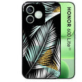 Coque noire pour Honor 600 LITE avec motif palmier noir protection antichoc personnalisée