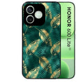 Coque noire pour Honor 600 LITE avec motif palmier vert protection antichoc personnalisée