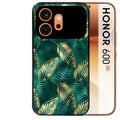 Coque noire taperso pour Honor 600 et 600 PRO avec motif palmier vert protection antichoc personnalisée