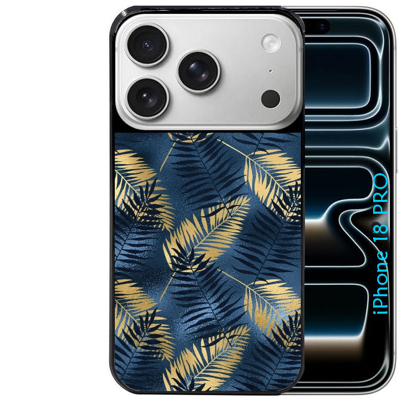 Coque pour Iphone 18 / PRO / PRO MAX / 18E palmier bleu