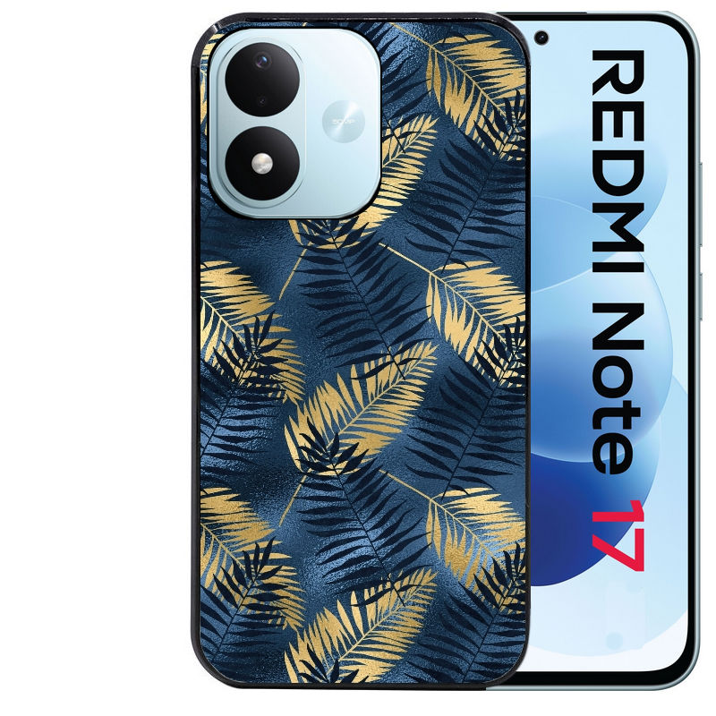 Coque pour Redmi Note 17 et PRO 4G 5G Max palmier bleu