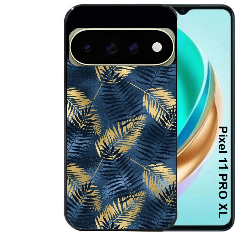 Coque pour Pixel 10 / 11 / PRO / XL palmier bleu