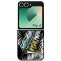 Coque pour Z FLIP 6 7 8 palmier noir