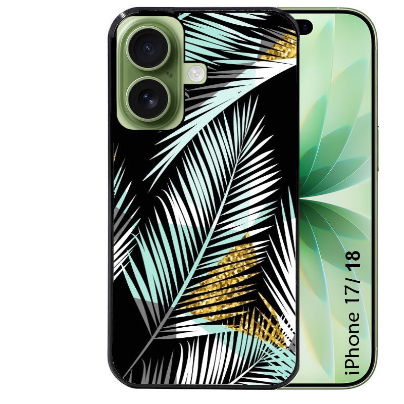 Coque pour Iphone 18 / PRO / PRO MAX / 18E palmier noir