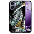 Coque pour Oppo A6 A6 A6K palmier noir