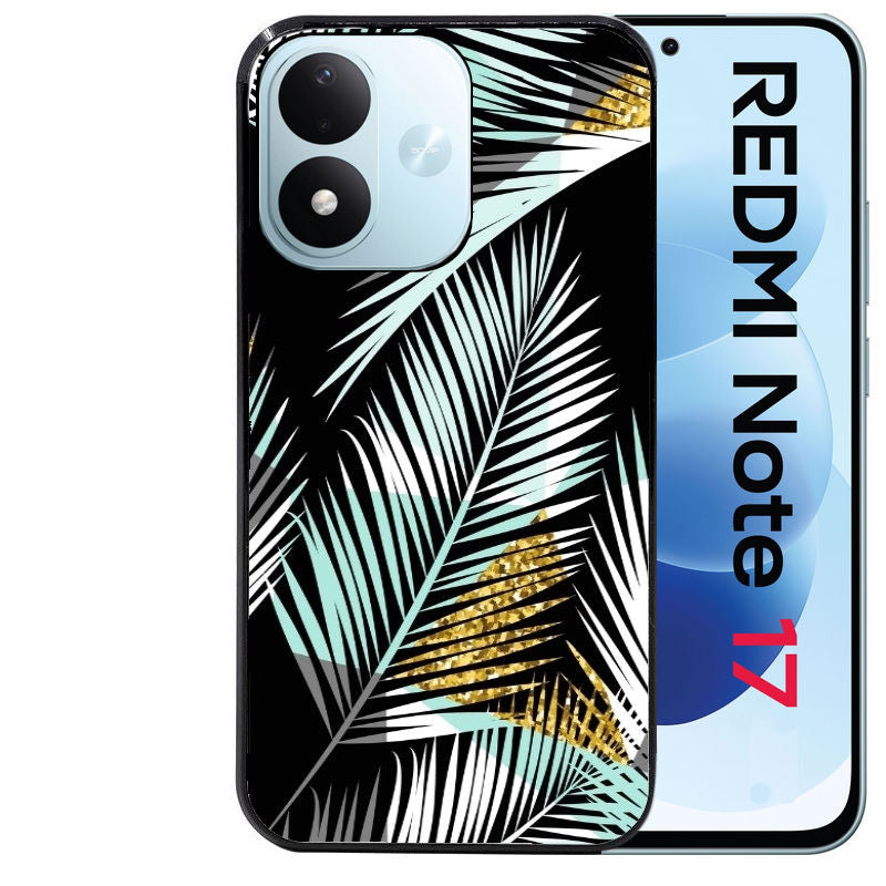Coque pour Redmi Note 17 et PRO 4G 5G Max palmier noir