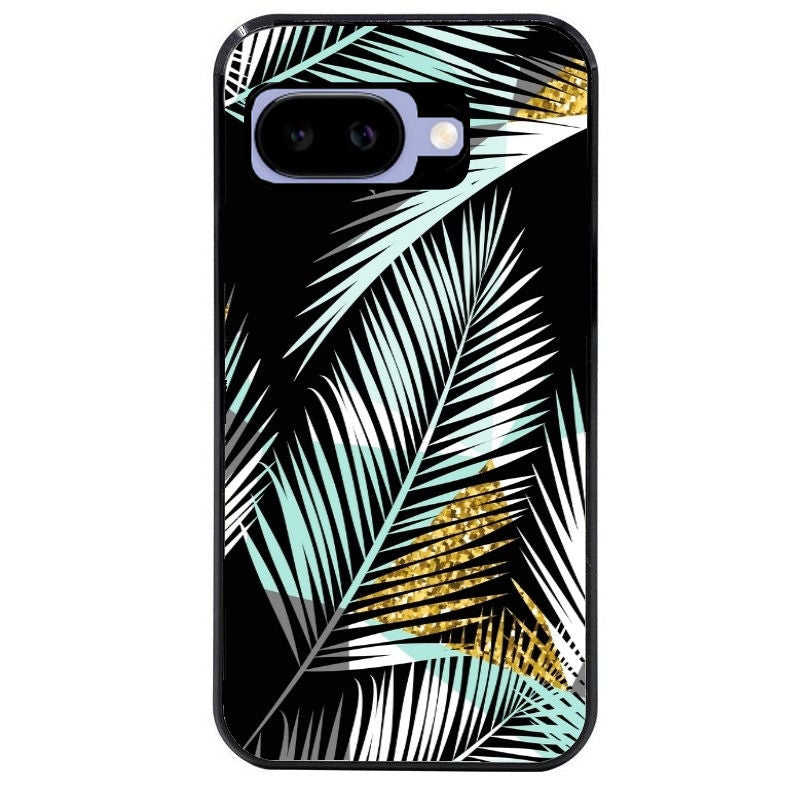Coque pour Pixel 8A 9A 10A palmier noir