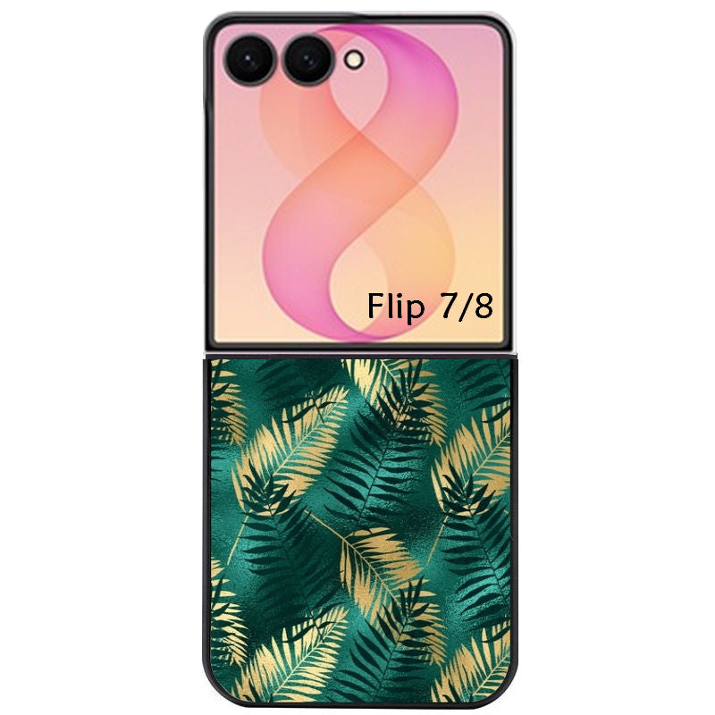 Coque pour Z FLIP 6 7 8 palmier vert