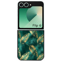 Coque pour Z FLIP 6 7 8 palmier vert
