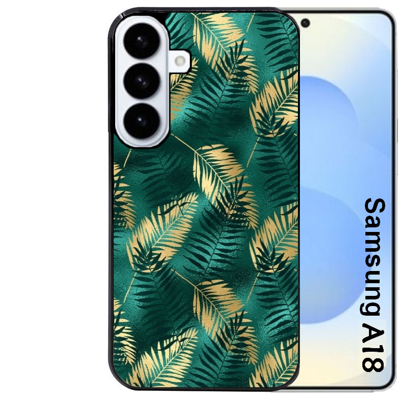 Coque pour Galaxy A08 A18 A28 A38 A58 palmier vert