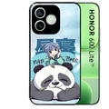 Coque noire pour Honor 600 LITE avec motif panda anime protection antichoc personnalisée